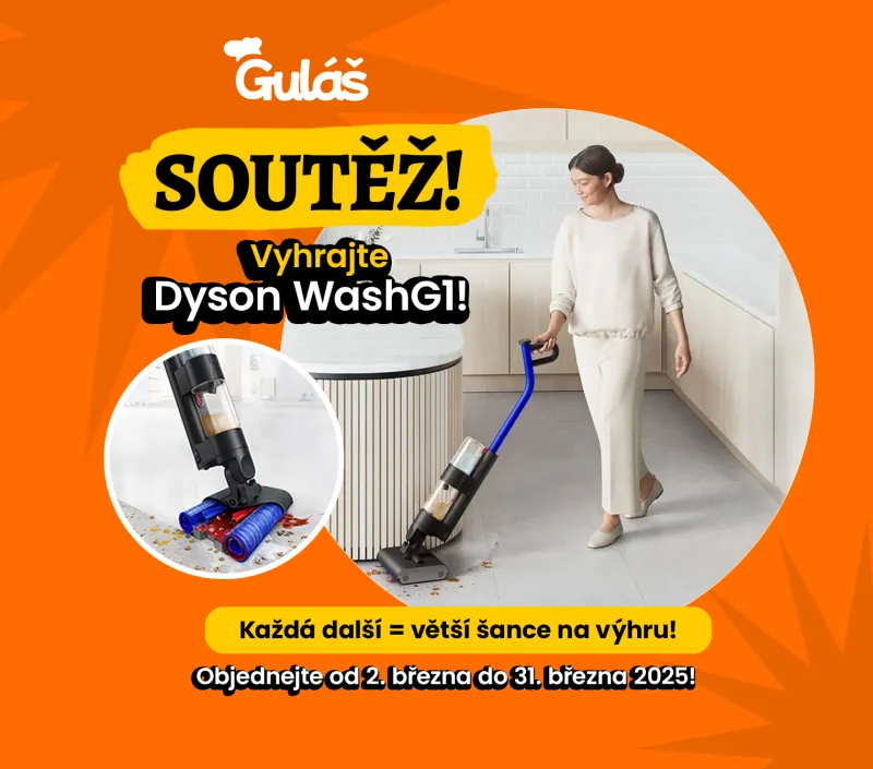 Soutěž Guláš o podlahovou myčku Dyson WashG1