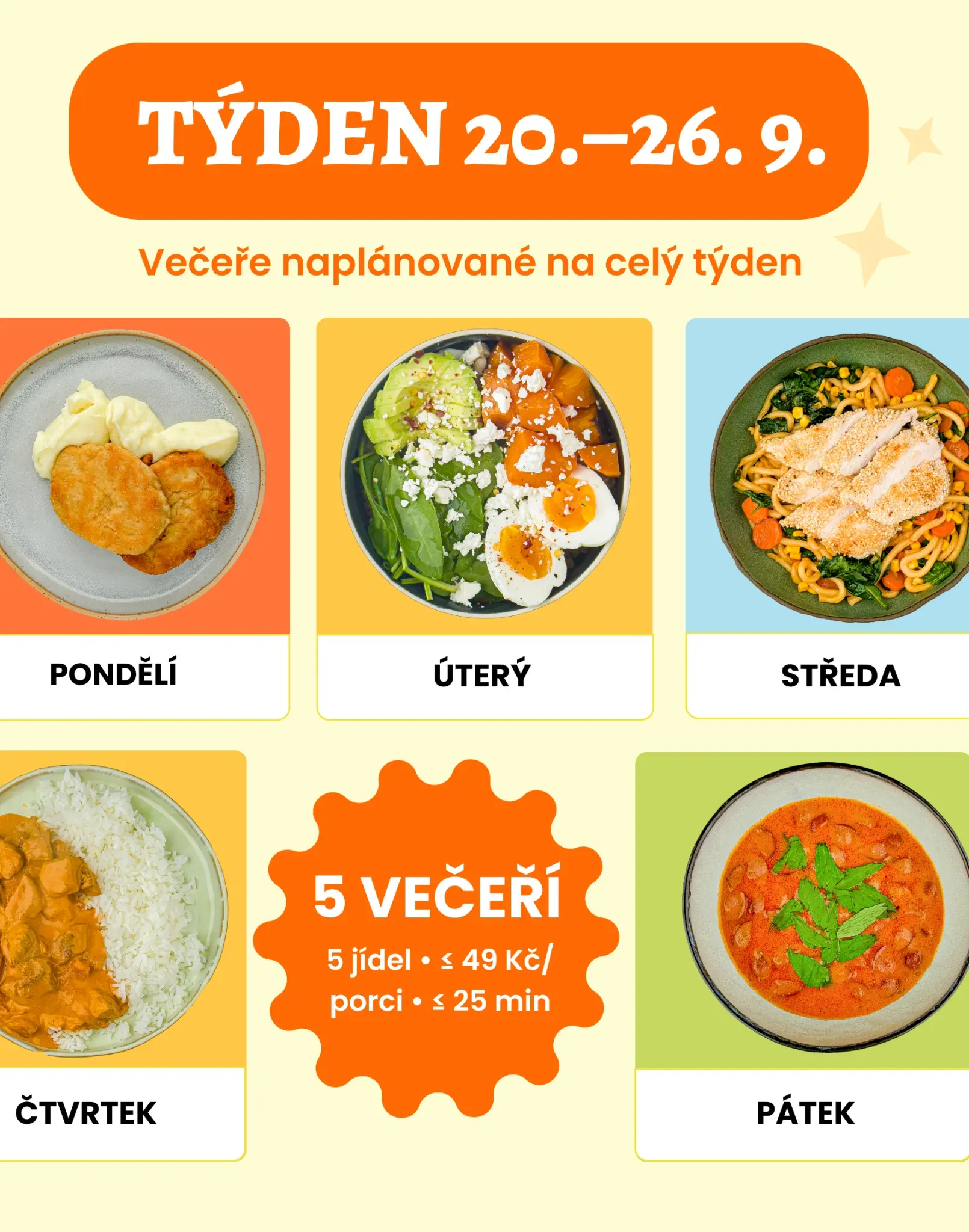 Týdenní menu na září 2025