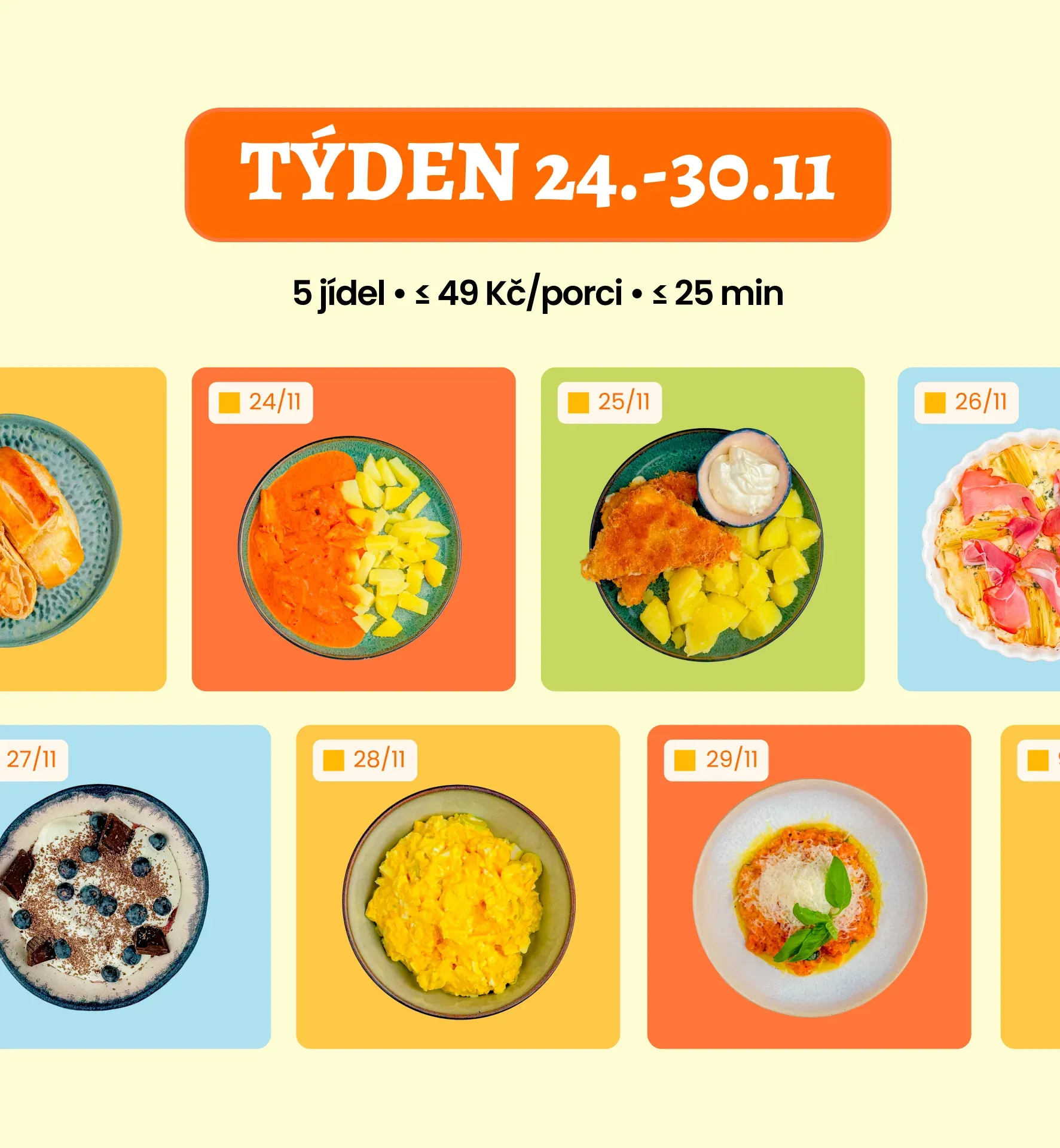 Týdenní menu na listopad 2025