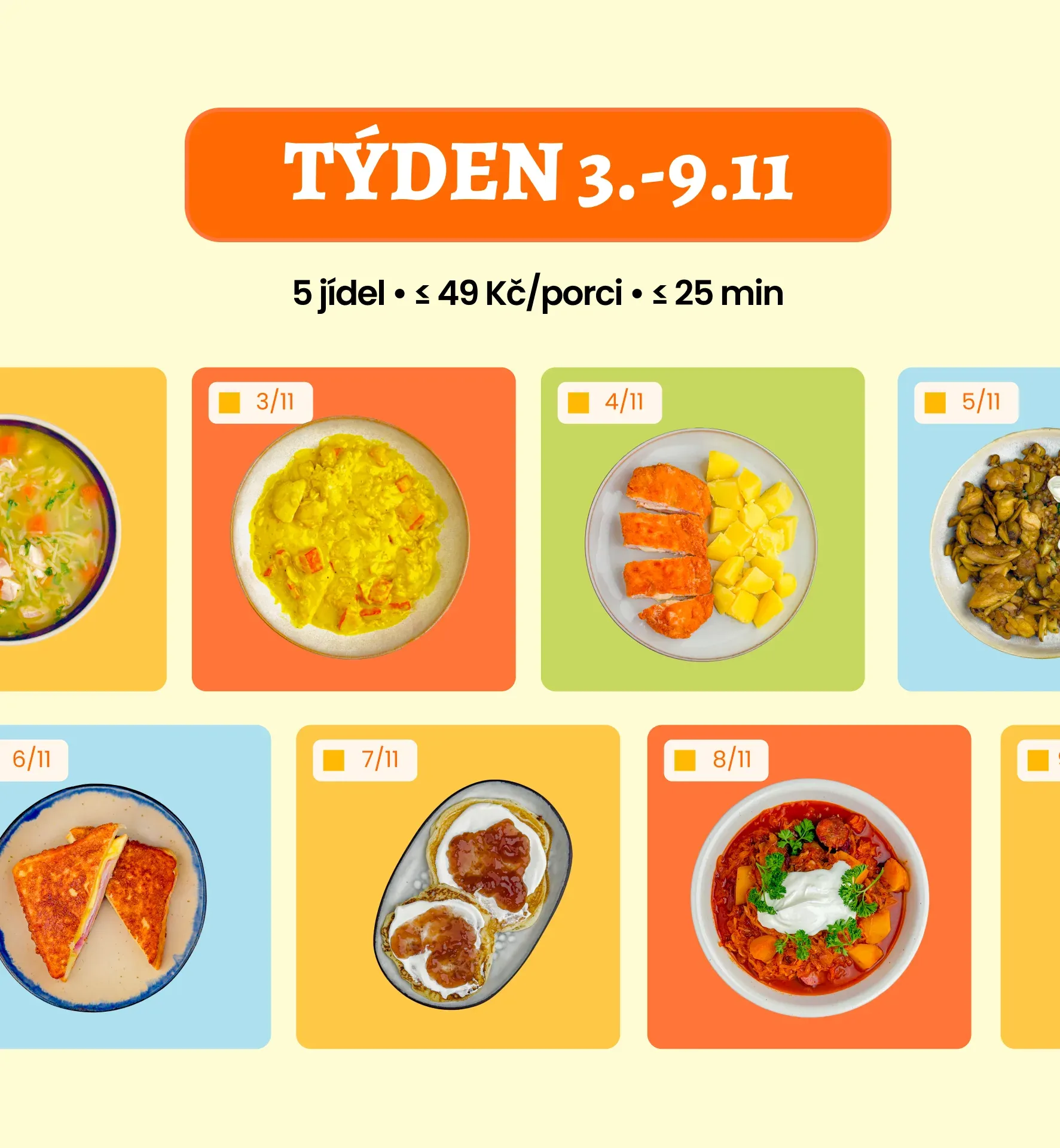 Týdenní menu na listopad 2025