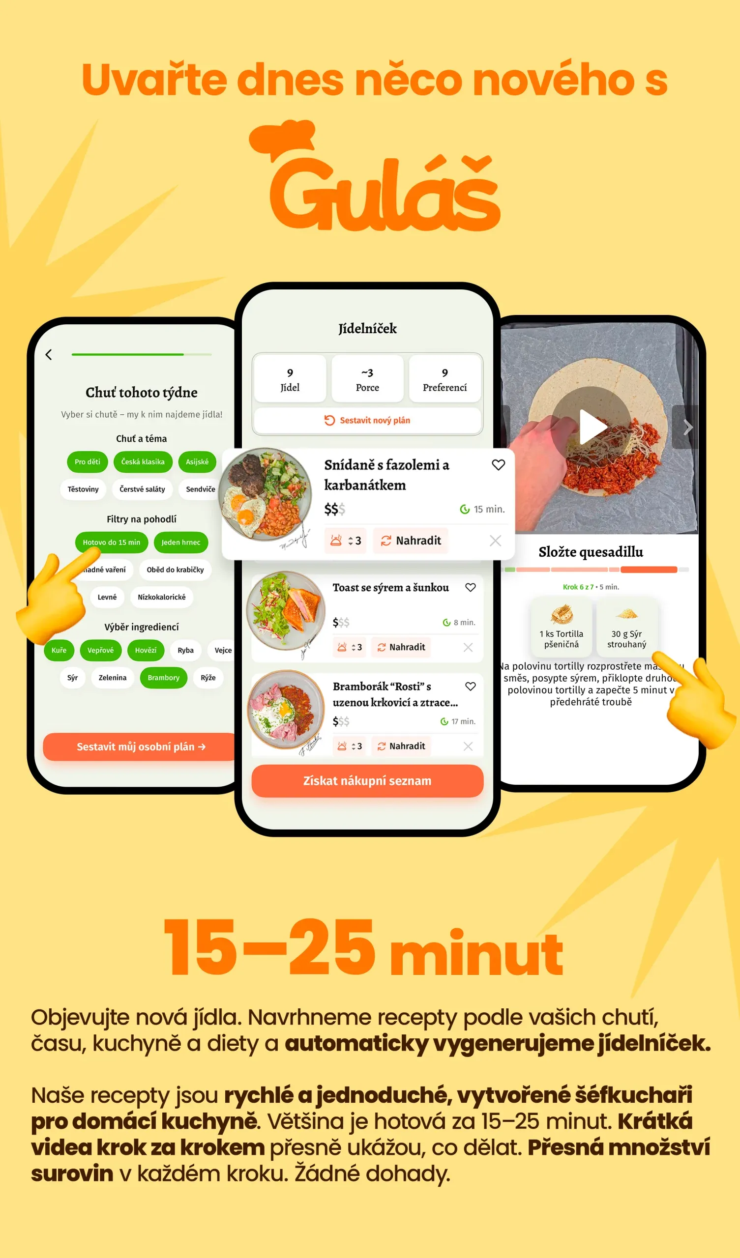 Objevte nový recept k uvaření v aplikaci Guláš