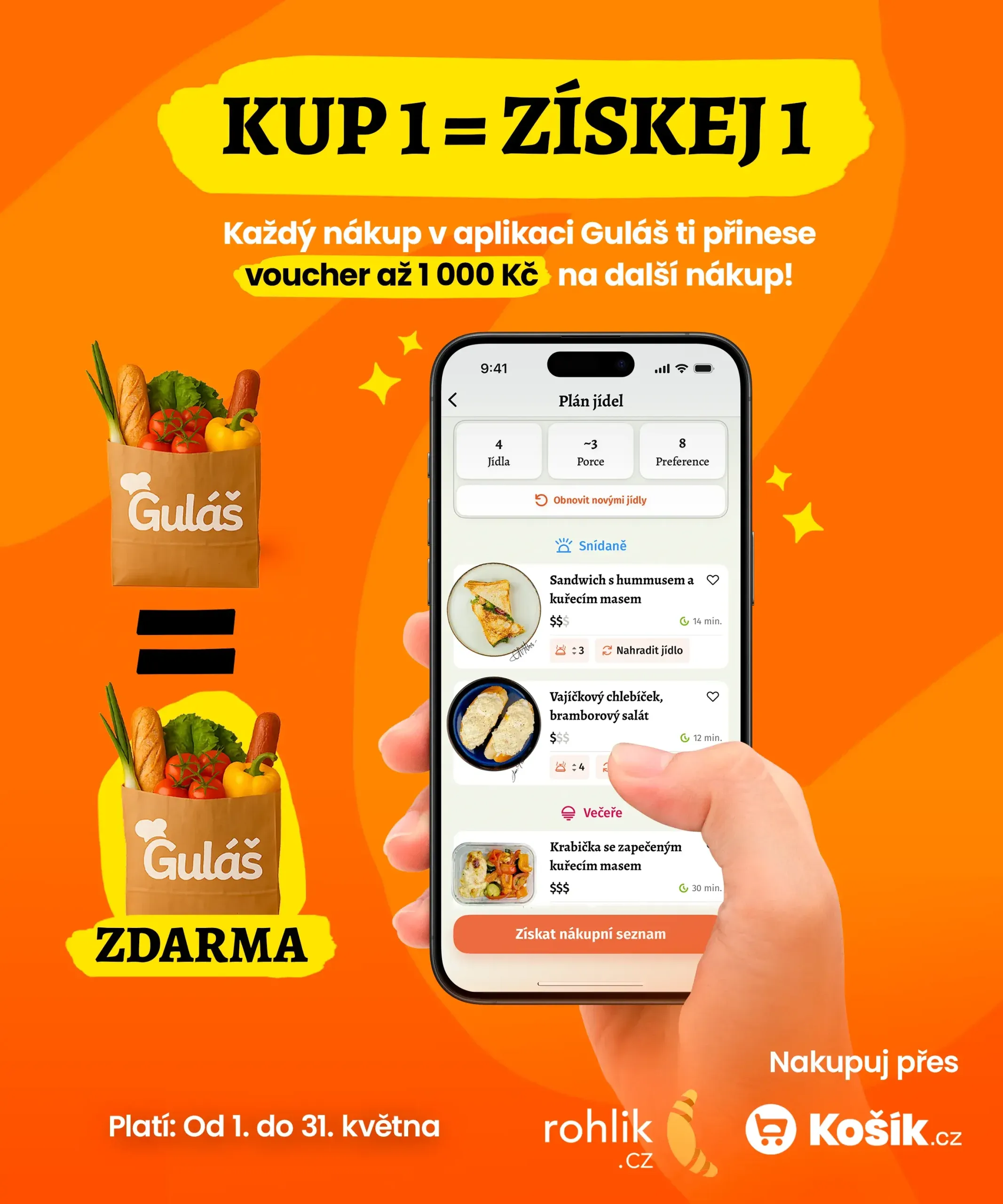 Akce Guláš KUP 1 = ZÍSKEJ 1